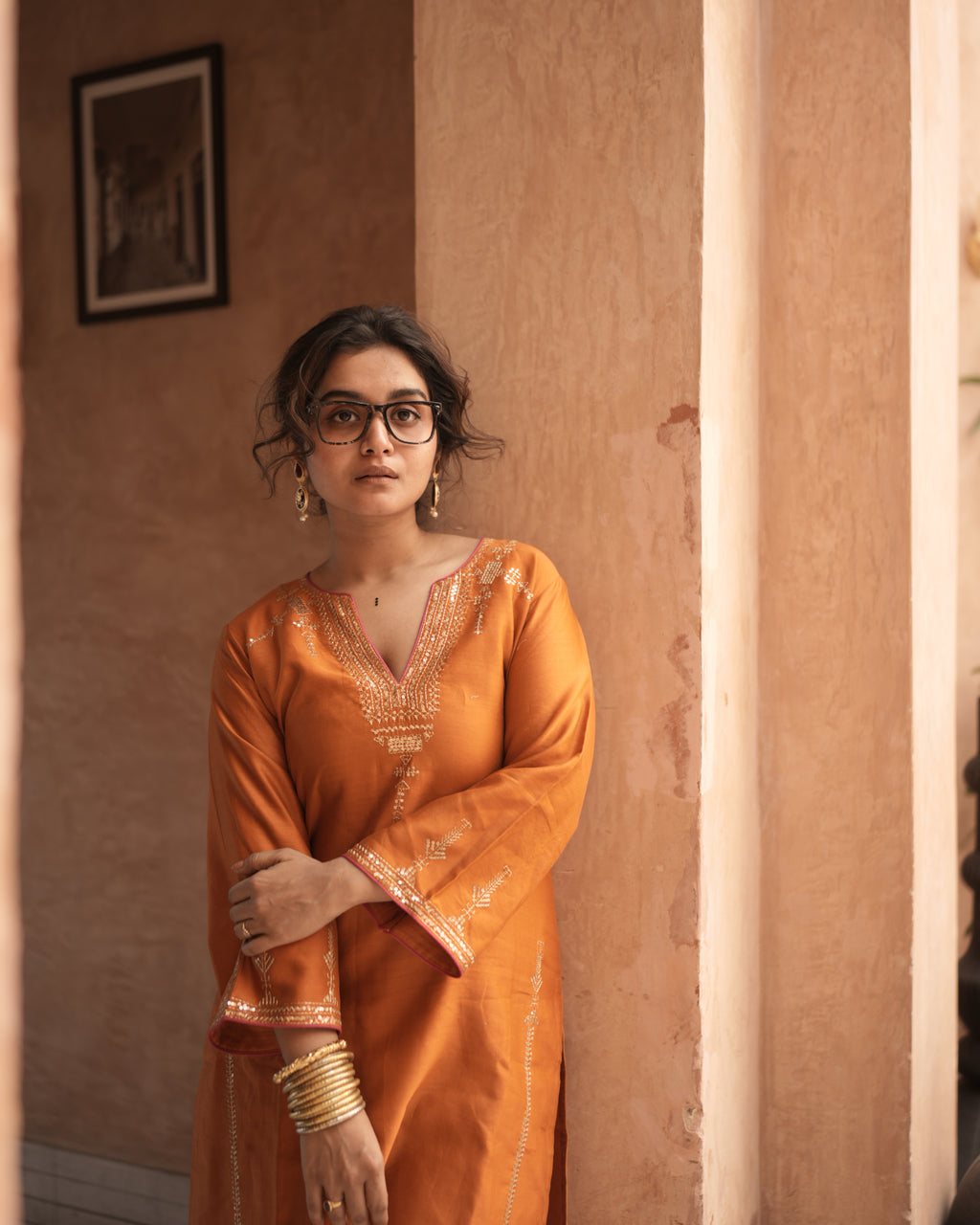 Gerua Kurta Set