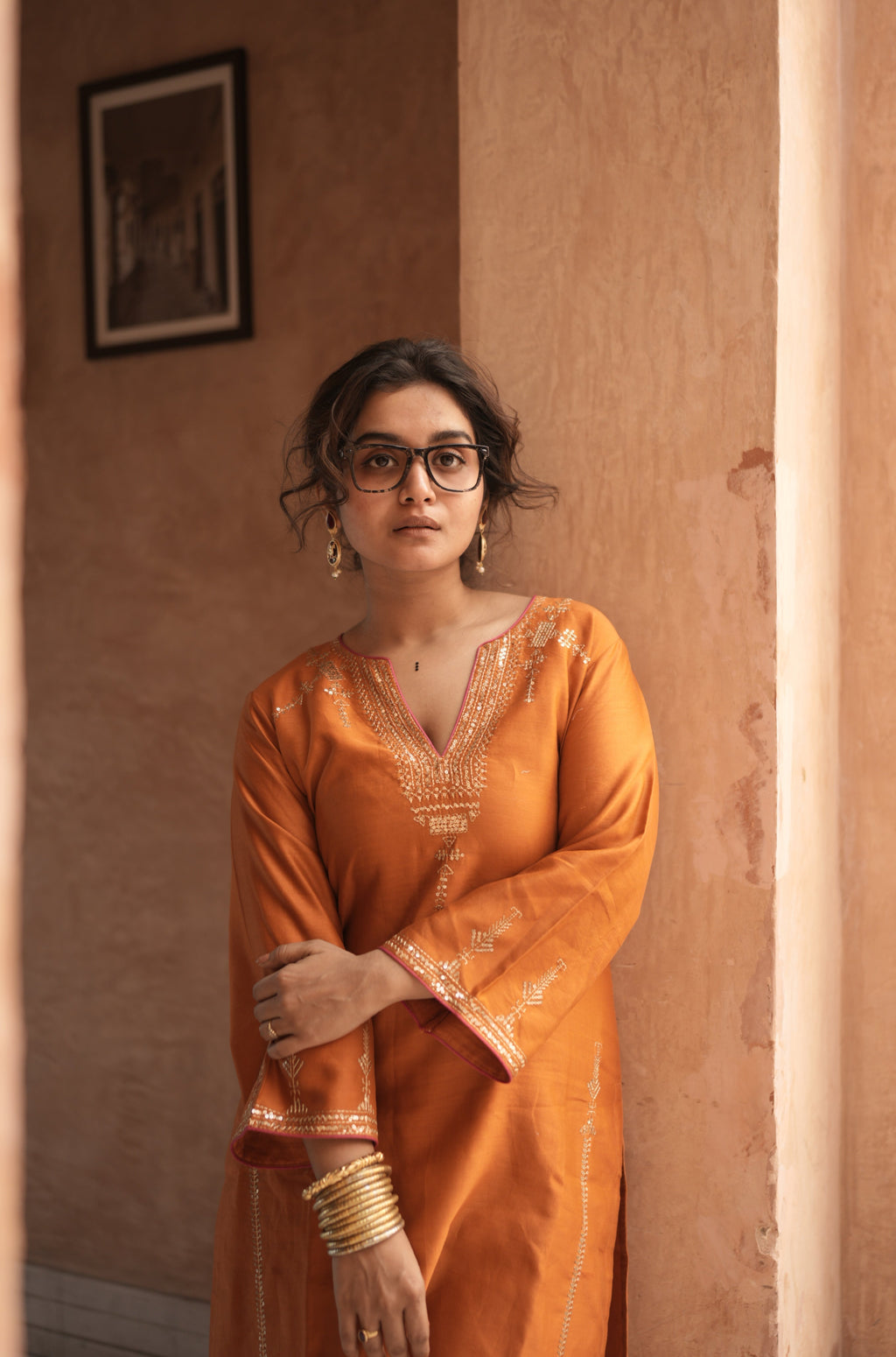 Gerua Kurta Set