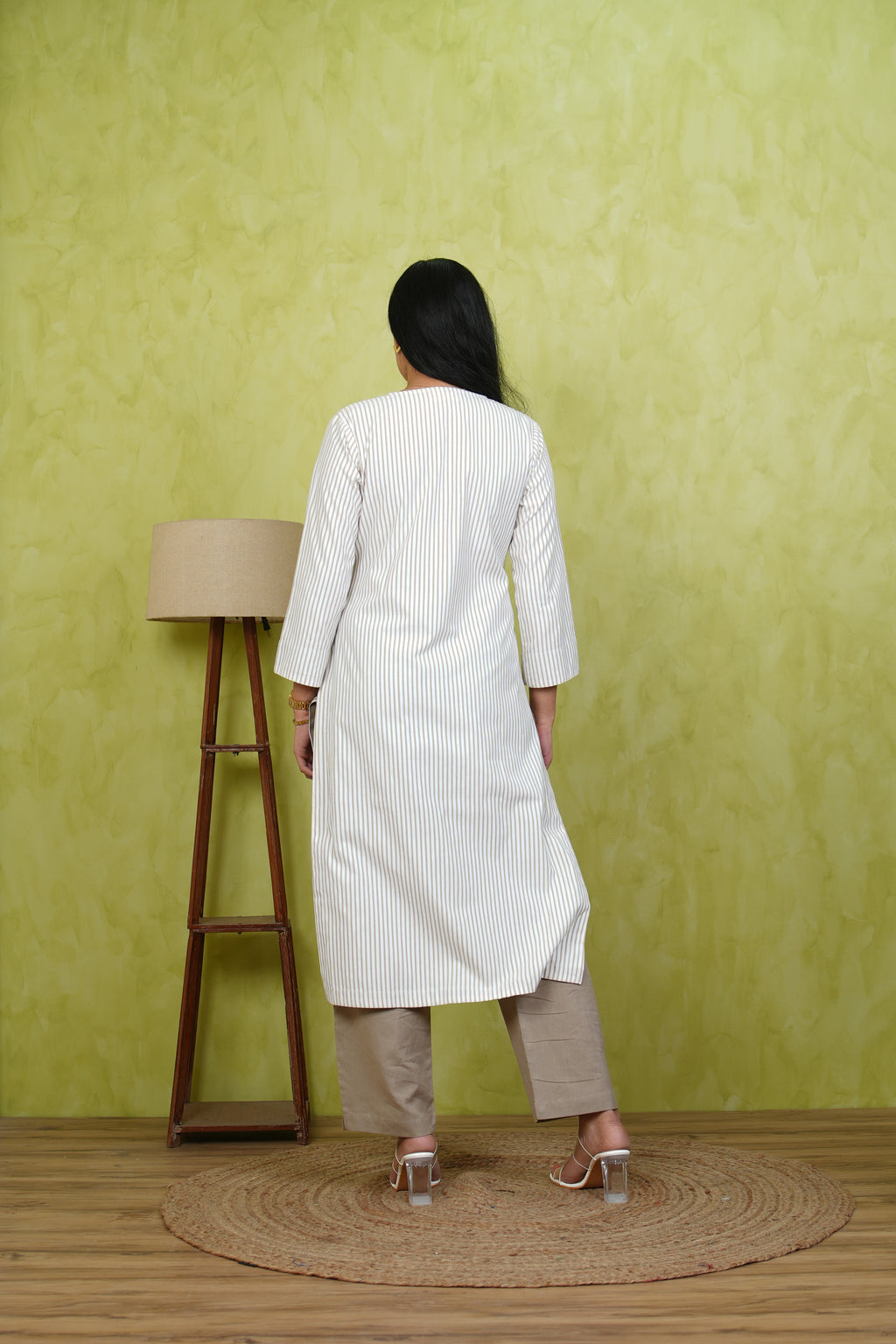 Pinestripe Kurta Set
