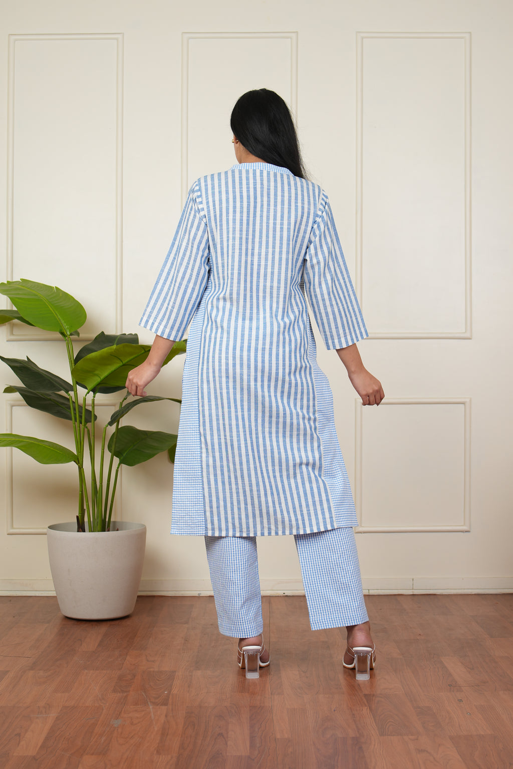 Skystripe Kurta Set