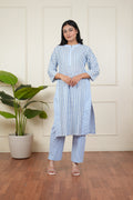 Skystripe Kurta Set