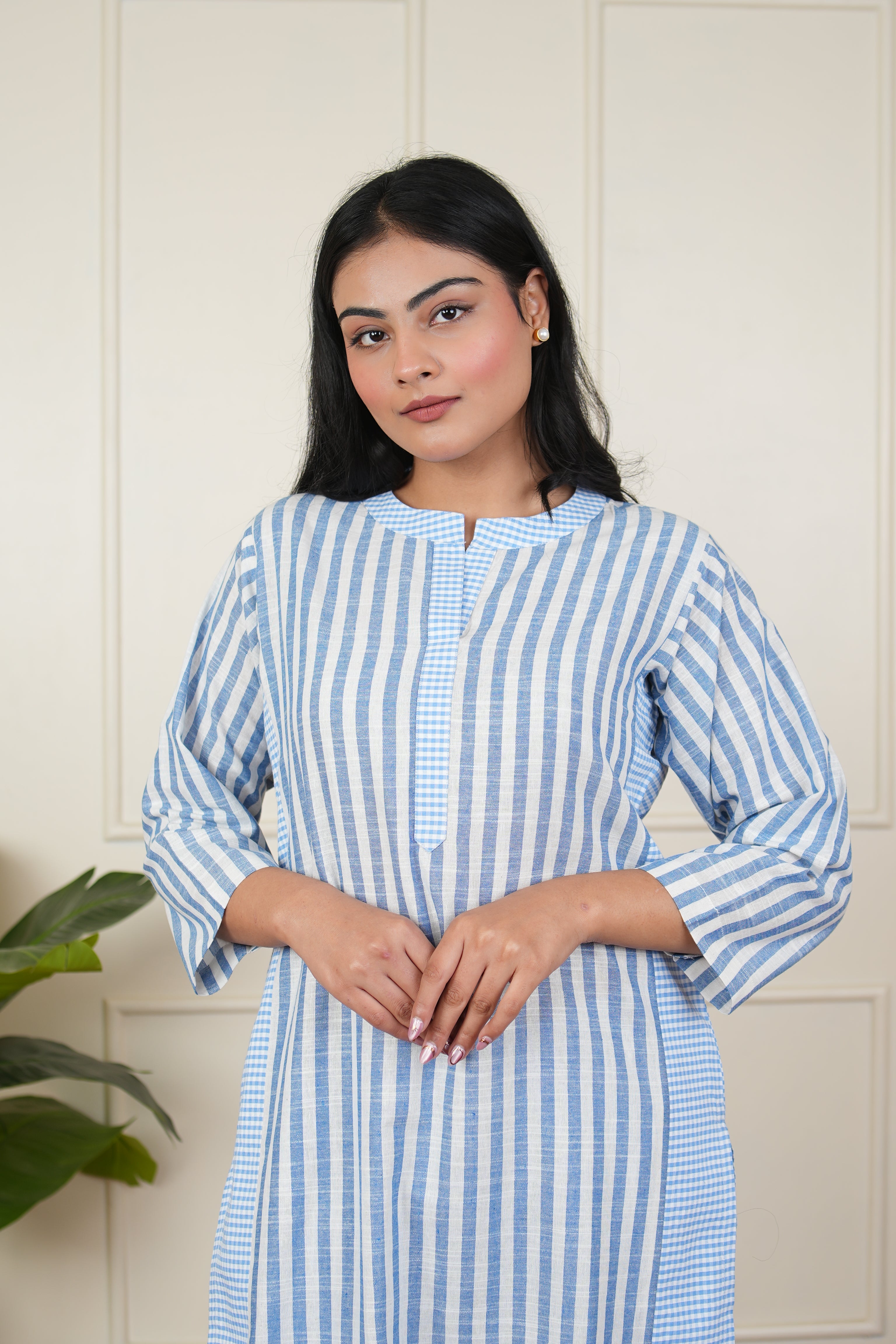 Skystripe Kurta Set