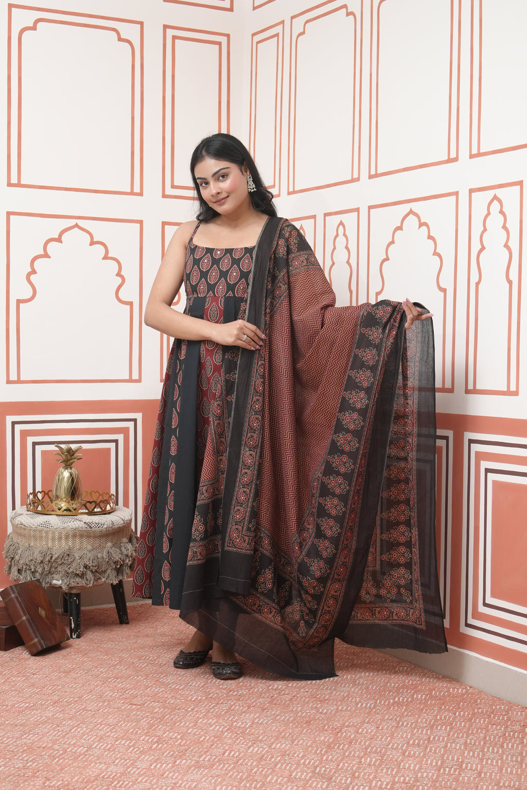 Ajrakh Kurta Set